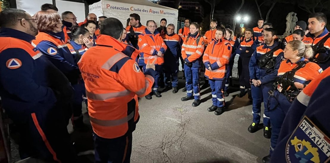 Les bénévoles de la Protection Civile de l'Aude mobilisés pour le Carnaval de Nice.