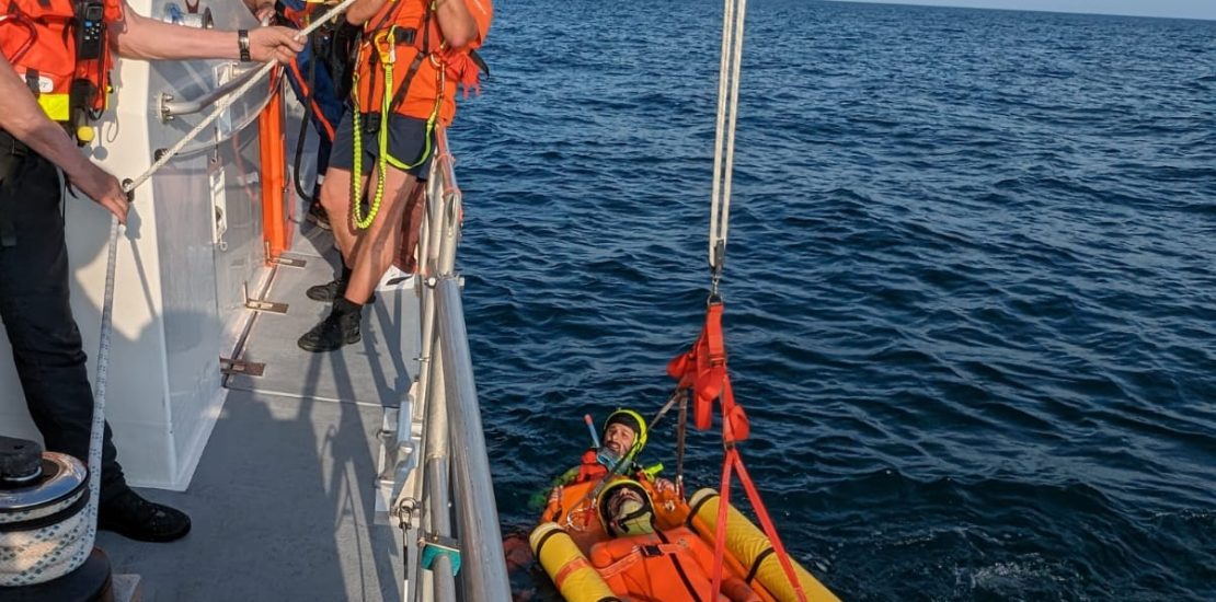 Nos bénévoles en collaboration avec la SNSM Gruissan pour une formation